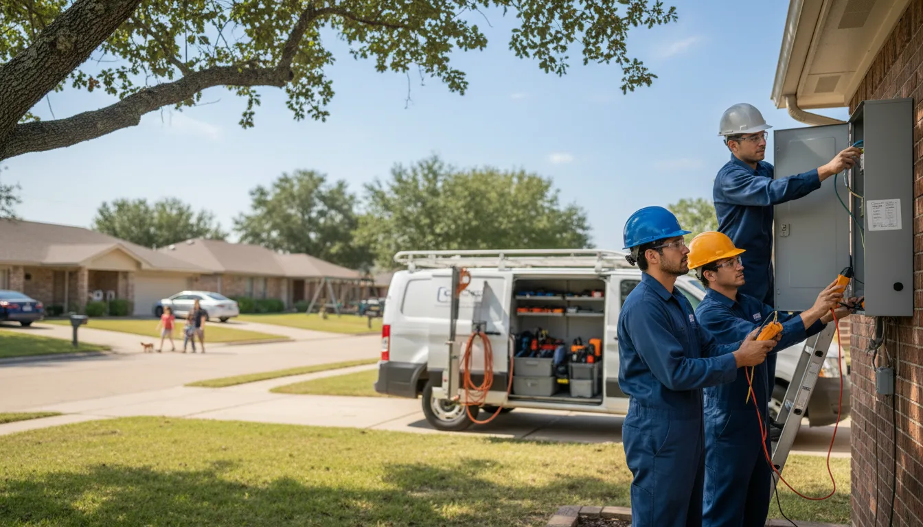 Certified electrician providing emergency electrical services in Rueter, MO
